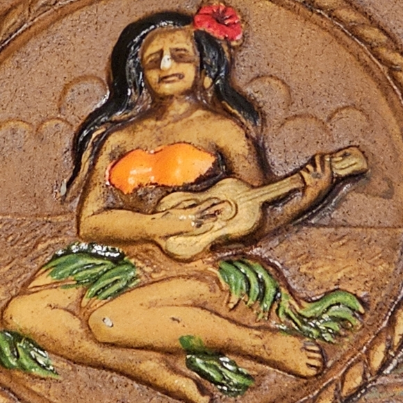 Vintage "Aloha from Hawaii" Decorative 8.5in Wall Plaque - Picture 2 of 6